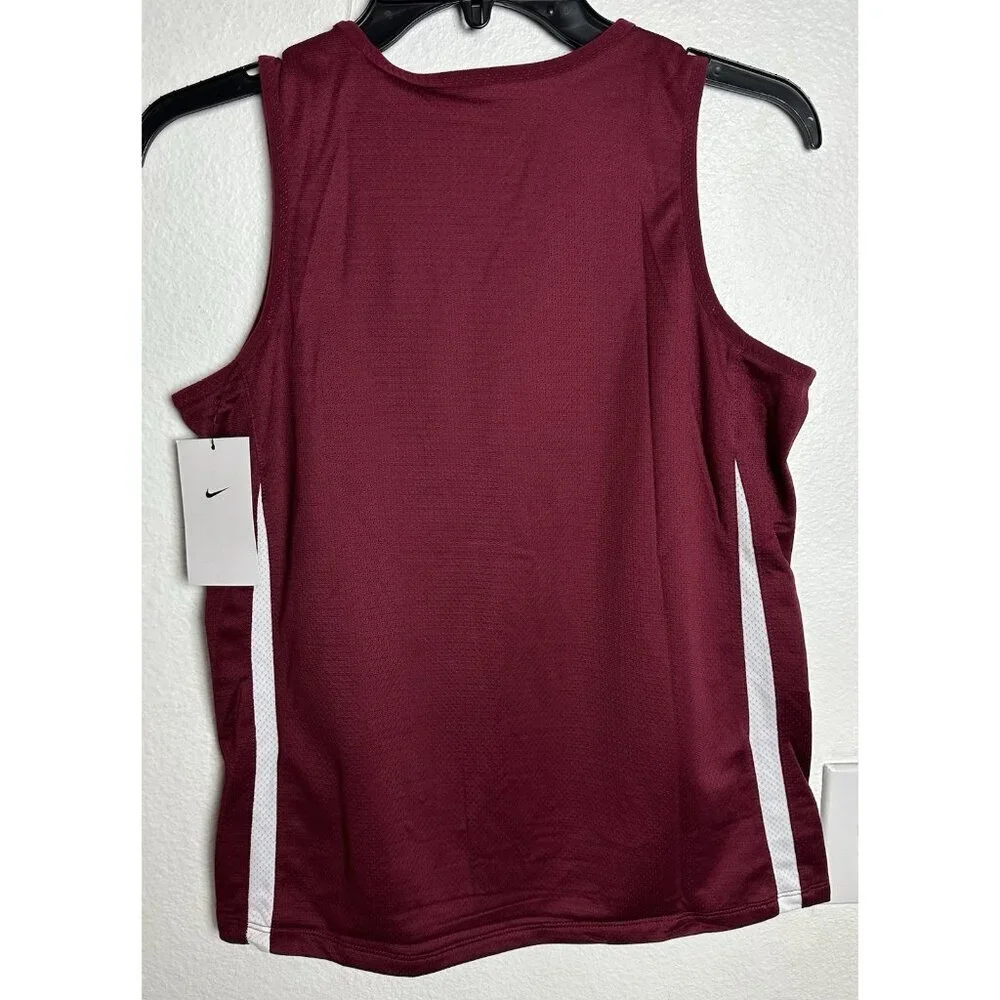 Nike Kids Reversible Basketball Jersey Maroon White DN5269-612 Size Large L NWT